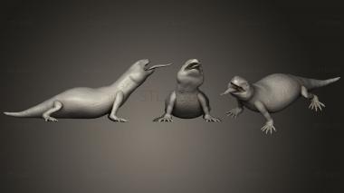 3D model Blue Tongued Skink (STL)